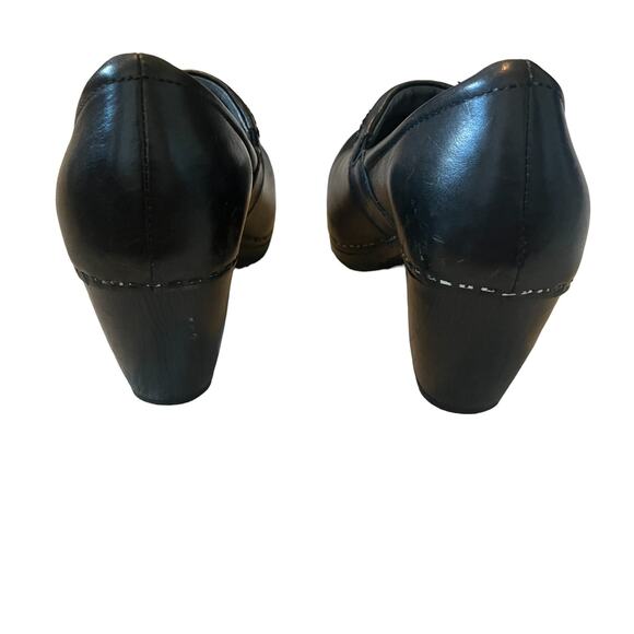 Dansko Black Heeled Clogs Size 36 - Picture 3 of 7